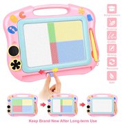 Magnetic Drawing Board Erasable for Kids Colorful Magna Doodle Toys Gifts for Toddlers Girls Writing Sketching Pad Gift Toy Birthday Present for 1 2 3 4 Year Old Girl Travel Size