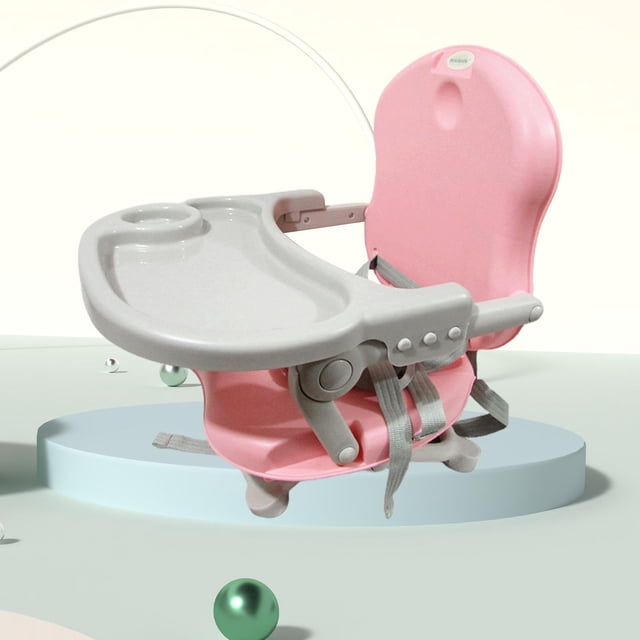 High Chair for Toddlers Folding Booster Seat for Travel Dining Toddlers Pink perfecl Asiento elevador