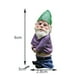 thumbnail image 5 of Adornos de duende en miniatura para exteriores, estatua de gnomo enano de micropaisaje de hadas de jardín, 5 of 9