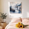 thumbnail image 4 of Canvas Wall Art Abstract Scenery Art Canvas Art Print Mountain Waterfall Trees Watercolor Pictures Wall Decor for Living Room Bedroom Artwork Decorations Stretched Framed Ready to Hang 10"x10", 4 of 9