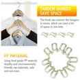 thumbnail image 3 of LNKOO 30 Pcs Clothes Hanger Connector Hooks, Outfit Hangers, Velvet Hanger Cascading Hooks, Hanger Extender Clips, Velvet Huggable Hangers Accessory, Heavy Duty Space Saving for Closet, 3 of 7