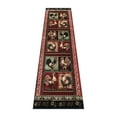 thumbnail image 2 of Emma + Oliver 2x7 Rustic Farmhouse Plush Olefin Accent Rug with Rooster Design and Floral Borders and Natural Jute Backing, 2 of 6