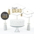 thumbnail image 5 of Big Dot of Happiness White and Gold 2026 Graduation Party Centerpiece Sticks, Congrats Grad Decor, Class of 2026 Grad Party Table Toppers - 15 Pieces, 5 of 8