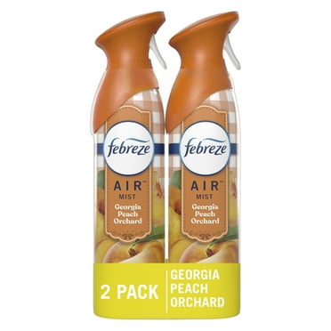 Febreze Air Freshener Spray, Odor-Fighting Room Spray, Georgia Peach Orchard, 8.8oz, 2 Count