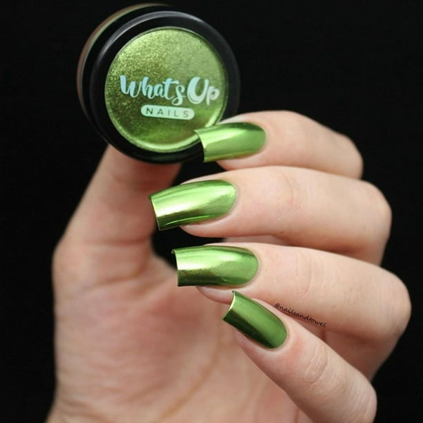 Whats Up Nails - Pear Chrome Powder for Mirror Nails Whats Up Nails - Pear Chrome Powder for Mirror Nails