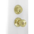 thumbnail image 2 of Honeywell Tulip Knob Home Security Kit Door Lock, Polished Brass, 2 of 2