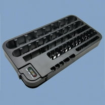 WHAMVOX Battery Storage Box Battery Storage Tray Battery Organizer Black