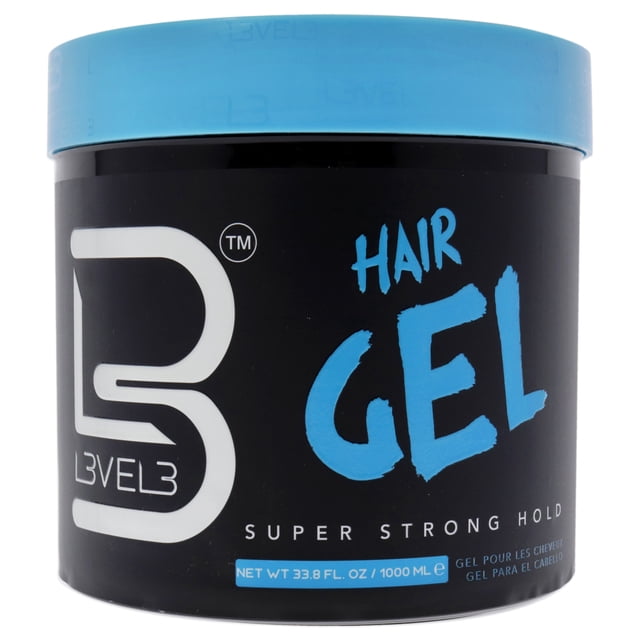 Gel para el cabello L3VEL3 súper fuerte 33.8 oz Gel