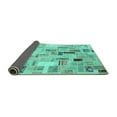 thumbnail image 2 of Ahgly Company Indoor Rectangle Patchwork Turquoise Blue Transitional Area Rugs, 2' x 3', 2 of 4