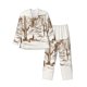 thumbnail image 1 of Fotbe Western Desert Cowboys Pijama de Hombre con Estampado de Manga Larga, Conjunto de 2 Piezas, Ropa de Dormir Suave y Cómoda con Bolsillos-X-Large, 1 of 7
