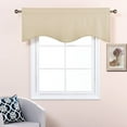 thumbnail image 7 of CUH Privacy UV Protection Blackout Curtain Window Living Room Energy Efficient Valance Solid Color Thermal Insulated Bedroom Rod Pocket Beige-Curtains W:52"x H:84"/ 132cm*213cm-2PCS, 7 of 7