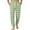 Light Green, variant on WTOBBY Men's Drawstring Cuffed Lounge Pants with Pockets, Comfortable Home Sleep Pajama Bottoms for Men, Soft Casual Wear for Relaxing,Brown L