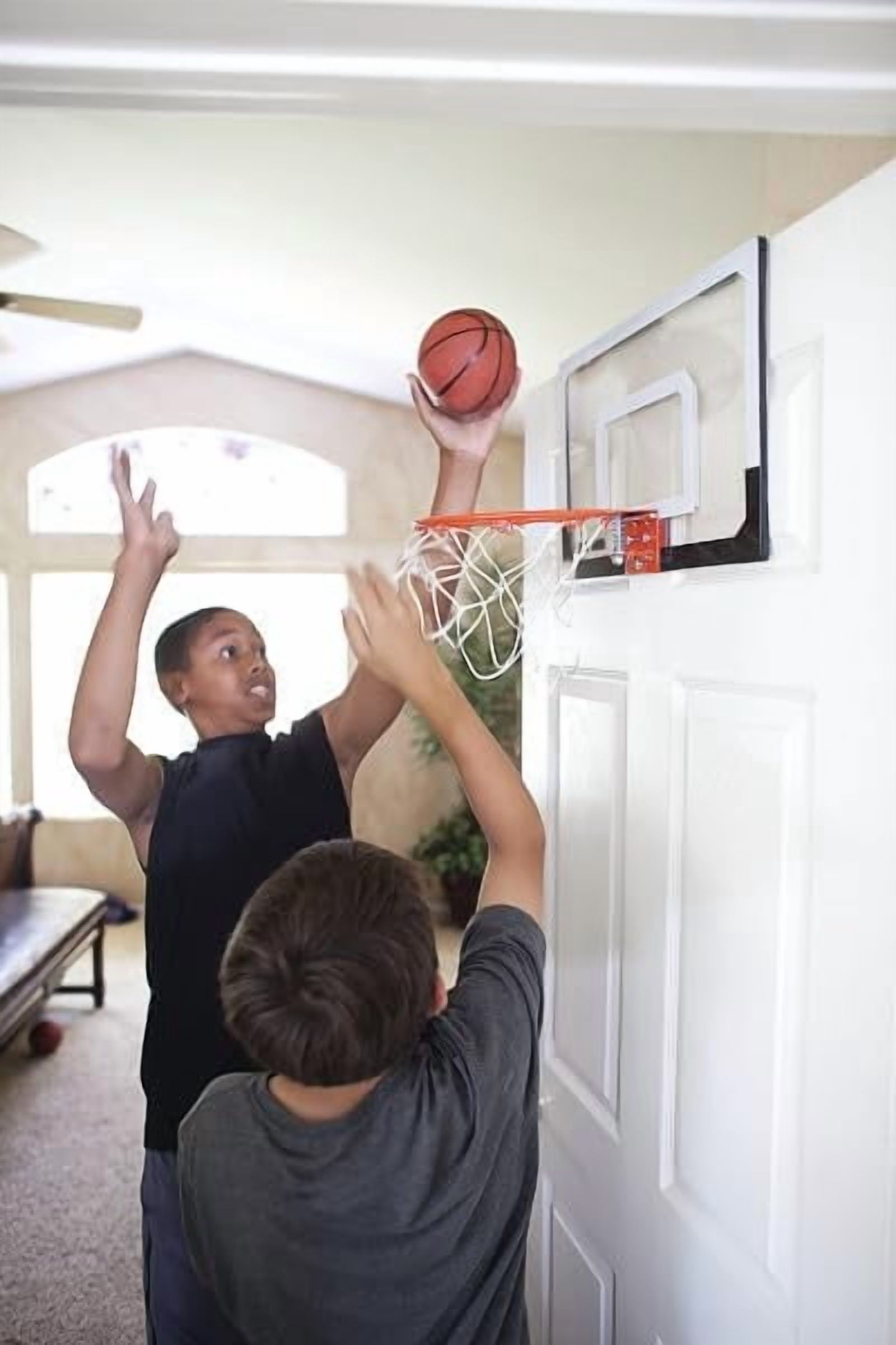 Pro Mini Indoor Basketball Hoop - Over The Door – Portable - Great For Home, Dorms, Offices, and Gifts