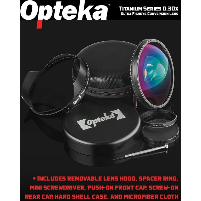 Opteka OPT-SC62FE Titanium Series 62mm 0.3X HD Super Fisheye Lens