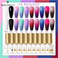 thumbnail image 2 of BORN PRETTY Nail Gel Polish Set Thermal Nail Gel Manicure UV Gel Kits Soak Off Nail Art Gel DIY for Glitter Gel Nail Polish Kits Gong Bohan LED, 2 of 2