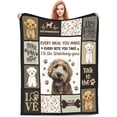 thumbnail image 5 of Goldendoodle Gifts Dog Throw Blanket Soft Fleece Flannel Bedding Golden Doodle Gifts for Owner Women Girls Lovers Adults Boys Girls Stuff Plush for Couch Sofa Bed Room Decor 40"X50", 5 of 6