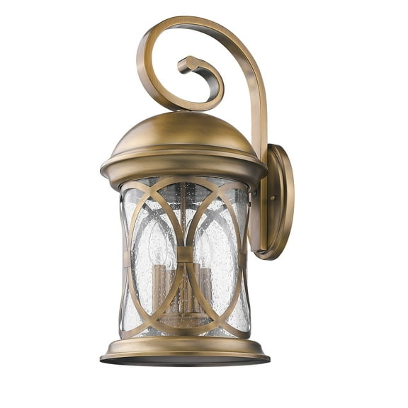 Lincoln 4-Light Antique Brass Wall Light