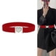 thumbnail image 5 of Cinturón fino con hebilla para mujer, cintura decorativa con falda, cinturón elástico estrecho, cintura versátil, 5 of 5