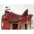 thumbnail image 6 of 17 In Western Horse Wade Saddle American Leather Ranch Roping Mahogany Hilason, 6 of 8