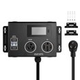 thumbnail image 1 of KFFKFF NEMA Splitter for Dryer and EV, 3-Color LED Indicator, 240V Smart Power Distribution, With NEMA 10-30 Plug, NEMA 10-30 & NEMA 14-50 Outlets, Large 3.4-Inch LCD Screen, 1 of 9