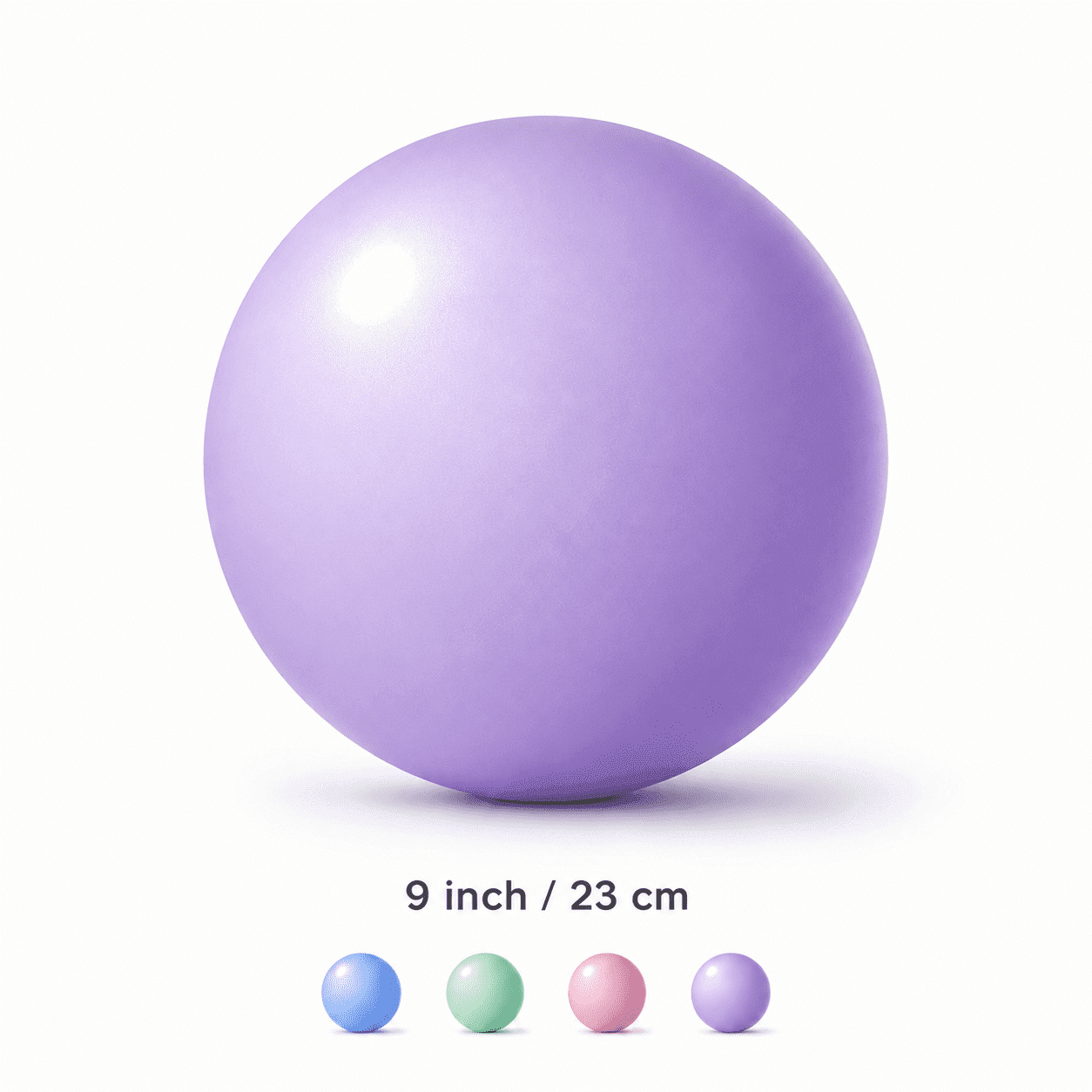 Yoga Ball 9 Inch Mini Exercise Ball for Pilates Workout, Anti Burst Non Slip Stability Balance Ball Purple