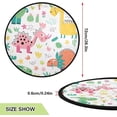 thumbnail image 3 of GZHJMY Dinosaur Christmas Tree Mat, Round Christmas Tree Stand Mat Decoration for Holiday Party Home Christmas Day Ornaments Floor Door, 28.3", 3 of 6