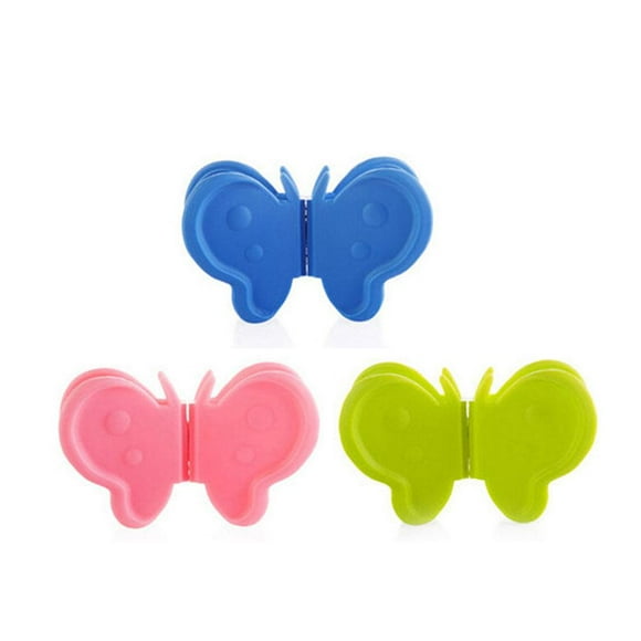 3 Pairs Oven Mitts Heat Resistant Kitchen Gloves Butterfly Fridge Magnet Magnetic Pot Holder Pan Handle Covers Hand Clip, Cooking Pinch Mitts Potholder for Kitchen Cooking & Baking W1A3