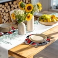 thumbnail image 4 of Red Black Geometric Round 13 Inch Placemats Set of 4, Modern Art Abstract Grey Line HeatResistant Non Slip Place Mats for Dining Table, Wipeable Braided Kitchen Table Mats for Housewarming, 4 of 9