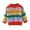 Red, variant on Colorful Stripe Knit Pullover for Little Ones – Comfy Autumn and Winter Wear
