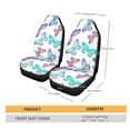 thumbnail image 5 of Xoenoiee Colorful Butterflies Print Car Front Seat Cover Saddle Blanket, Universal Fit, Auto Bucket Seats Cover Seat Protector Decorative Auto Interior Accessory, Easy to Install, 5 of 6
