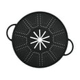 thumbnail image 5 of CoudarTitie Silicone Spill Stopper Lid Round Oil Splash Guard Mat for Restaurant Cooking Black, 5 of 9