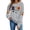 Gray Sweatshirts, variant on Jsaierl Halloween Sweatshirts for Women Funny Graphic Pullovers Vintage Classic Crewneck Long Sleeve Sweater Tops Halloween Costumes, Sizes S-2XL