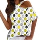 thumbnail image 2 of Blusa de Manga Corta con Estampado Fiudx Cuello redondo cómoda holgada, 2 of 5