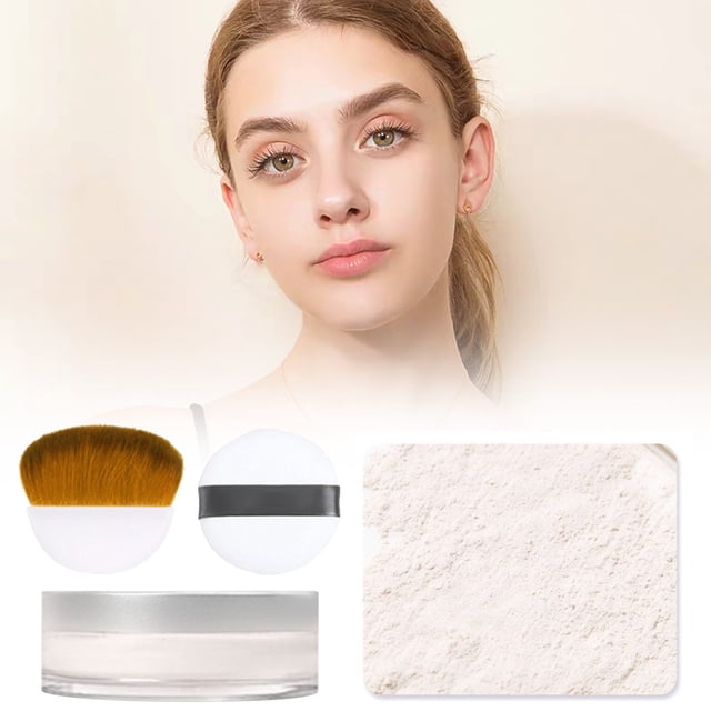 Loose Powder Loose Powder Set Powder Durable Oil Control Concealer Waterproof Sweat Proof Breathable And Non Stripping Set Powder, Loose powder for Women