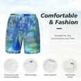 thumbnail image 5 of Balery Peacock Mens Swim Trunks Swim Shorts for Men Quick Dry Inseam Beach Shorts with Compression Liner Pocket-Medium, 5 of 9