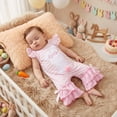 thumbnail image 2 of JAJAHO Girls Easter Romper For Infant Girl Bunny Embroidery Striped Sleeveless Baby Jumpsuit 0-18M Trendy Onesie, 2 of 9