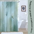 thumbnail image 5 of Vintage Rustic Shower Curtain, Butterfly Plant Floral Fabric Bath Curtain for Bathroom with Hooks Waterproof Machine Washable 72x72, 5 of 6
