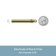 thumbnail image 3 of Kenney® 5/16" Swivel Sash Curtain Rod, 21-38", 1/4" Clearance, Brass, 3 of 5