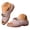 Pink, variant on Stylago Women's Slip on Wedge Sandals Buckles Leather Slide Shoes Open Toe Arch Support Slippers Ladies Summer Casual Sandal Beige Size 6.5
