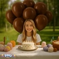 thumbnail image 5 of PMU Balloons 11 Inch PartyTex Premium Chestnut Brown Latex Pkg/100, 5 of 6