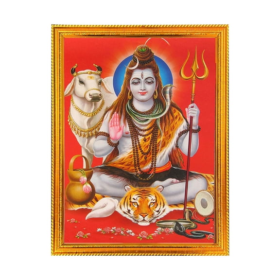 Shiv-Religious God Photo Frame for Home & Pooja Room Decor