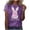 Purple, variant on WHLBF Womens Tops Easter Bunny Printing Short Sleeved Round Neck Pullover Casual T-Shirt Purple L