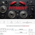 thumbnail image 3 of Funire Rear Brake Pads And Rotors Kit Vented Compatible with Nissan Pathfinder 2013-2020 Anti-rust Drilled Slotted Brakes Rotors Ceramic Brake Pads 12.1in307.6mm, 3 of 11