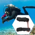 thumbnail image 2 of Adaptador para tanque individual, placa trasera para buceo, soporte para buceo libre subacuático, correa nailon estable para botella buceo. Rojo rosa, 2 of 5