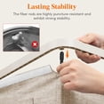 thumbnail image 2 of Cesto para Ropa Sucia de 140 l con 2 Seccis y Tapa, Cesto Grande para Ropa Sucia Doble con Bolsas Extraíbles, Cesto de Plástico Alto Dividido para Ropa Sucia para Dormitorio, Baño, Beige, 2 of 17