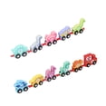 thumbnail image 3 of Juego De Trenes De Bloques De Construcción ANGGREK Bloques De Madera De Colores, 3 of 8