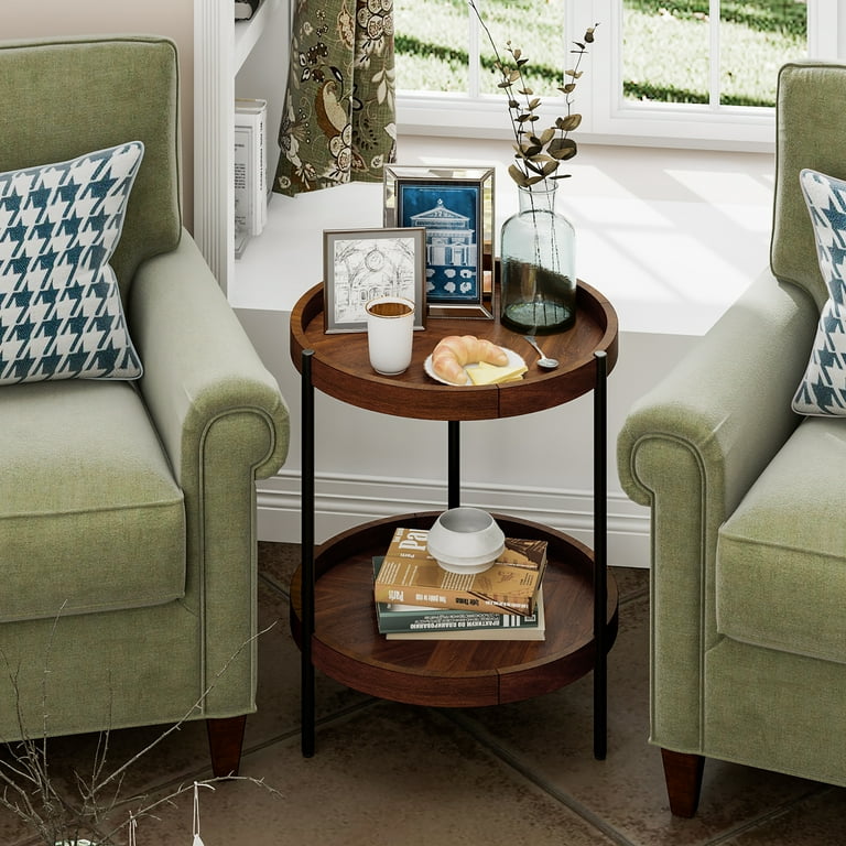 Accent side table with cheap storage