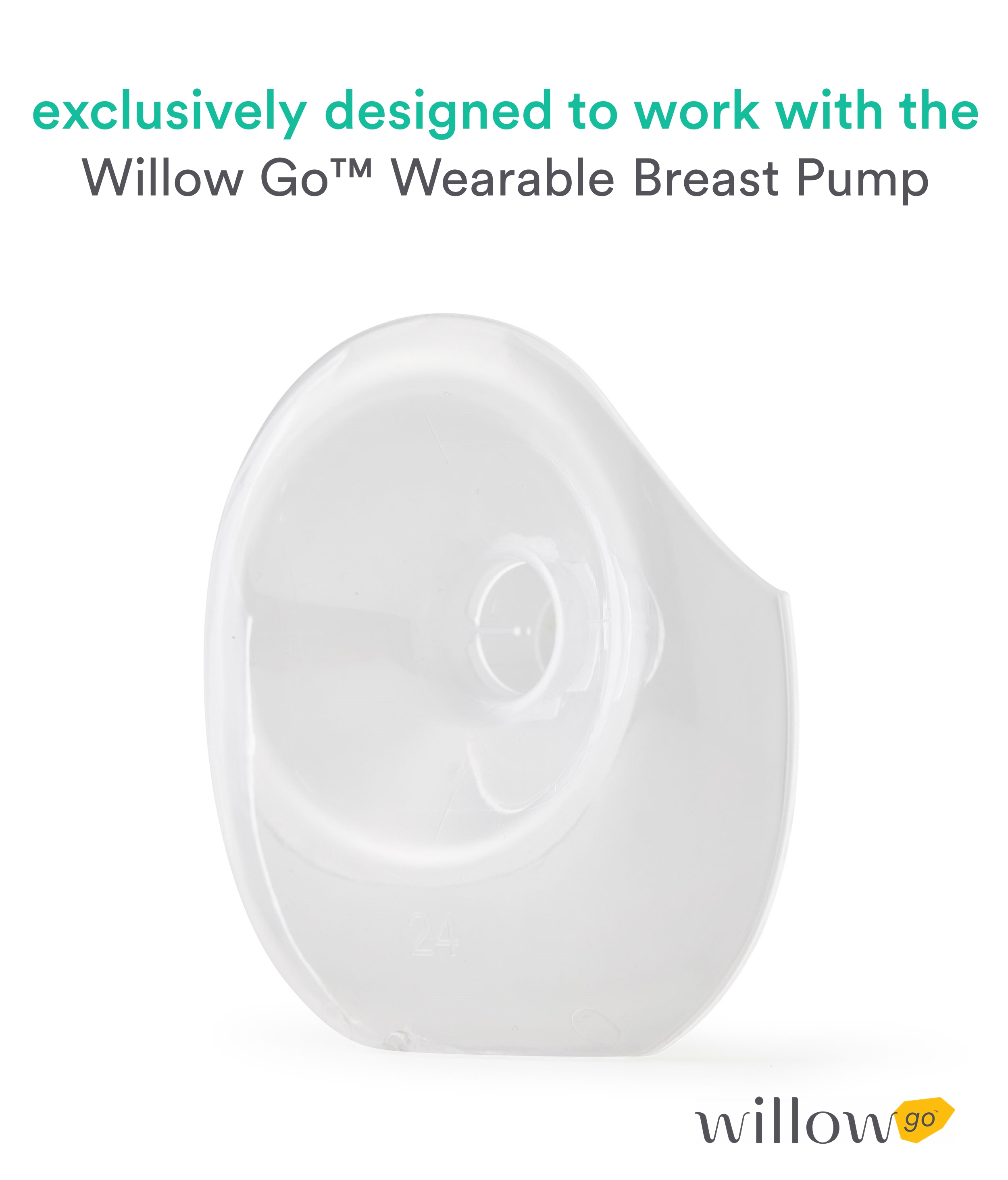 Willow Go™ Wearable Breast Pump Flange Set 21mm (2-Pack)