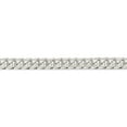 thumbnail image 2 of Sterling Silver 8.5mm Domed With Side D/C Curb Chain (26 X 8.5) Made In Italy qrc240-26, 2 of 5