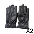 thumbnail image 1 of 2x Guantes de Invierno para Hombre, de Piel Sintética, con Pantalla Táctil, Impermeables, para Motocicleta, Ciclismo, Cálidas para Correr, 2 piezas, 1 of 8